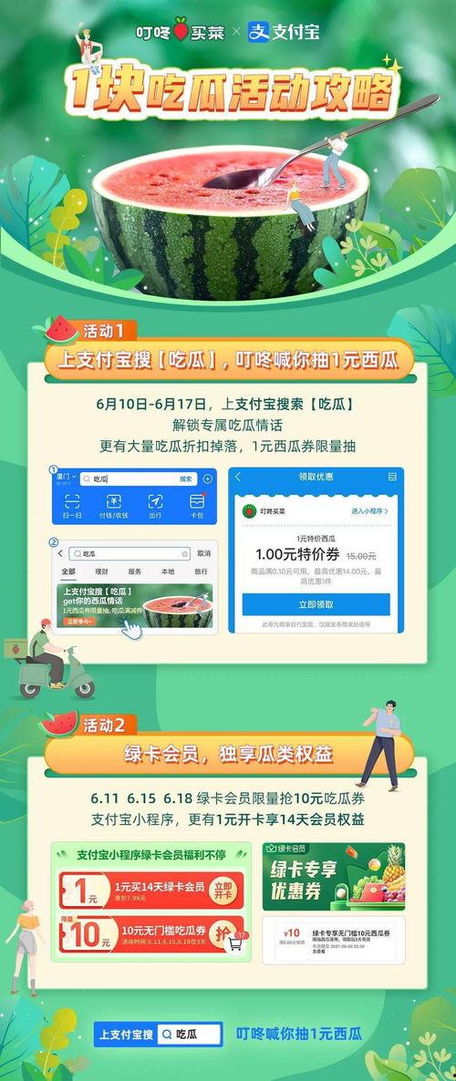 支付宝吃瓜活动,瓜分红包乐翻天！